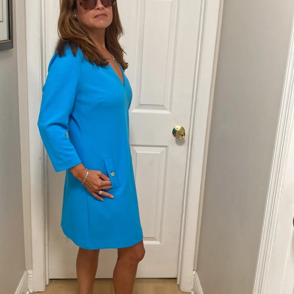 Lilly Pulitzer Dress-3/4 length sleeve size -large - Picture 6 of 14